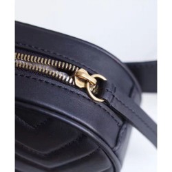 1:1 Mirror GG Marmont Matelasse Leather Belt Bag 476434 Black