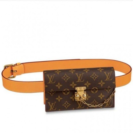 Top Quality S Lock Belt Pouch PM Bag Monogram Canvas M44667