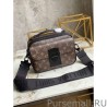 Inspired S Lock Messenger Monogram Macassar M45806