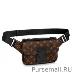 Designer S Lock Sling Bag Monogram Macassar M45807