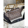 Designer S Lock Sling Bag Monogram Macassar M45807