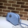 UK GG Marmont Small Shoulder Bag 447632 Blue