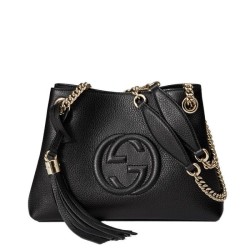 Luxury Gucci Soho Leather Shoulder Bags 387043 A7M0G 1000