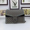 High Dionysus GG Supreme shoulder bag with crystals 403348 Black