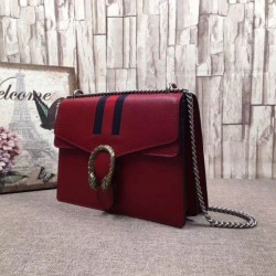 1:1 Mirror Dionysus Leather Shoulder Bag 403348 Red