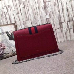 1:1 Mirror Dionysus Leather Shoulder Bag 403348 Red