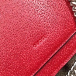 1:1 Mirror Dionysus Leather Shoulder Bag 403348 Red