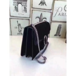 Inspired Dionysus Suede Shoulder Bag 403348 Black