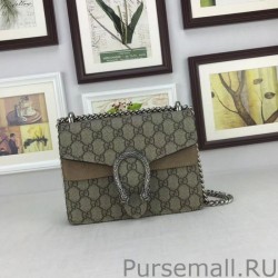 Copy Gucci Dionysus GG Supreme Mini Shoulder Bag 421970 Khaki