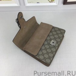 Copy Gucci Dionysus GG Supreme Mini Shoulder Bag 421970 Khaki