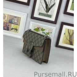 Copy Gucci Dionysus GG Supreme Mini Shoulder Bag 421970 Khaki