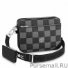 Copy Trio Messenger Bag Damier Leather N80401