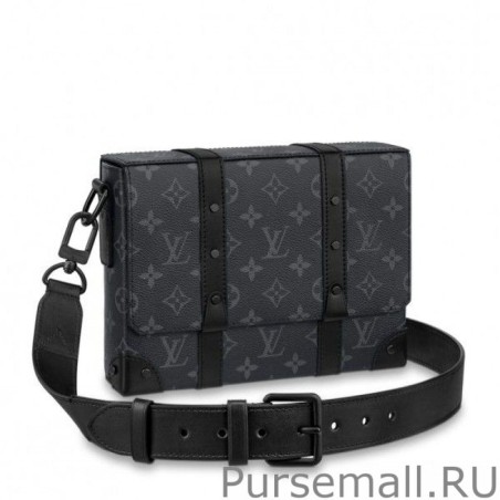 Luxury Trunk Messenger Bag Monogram Eclipse M45727