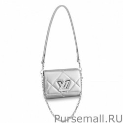 Perfect Twist PM Bag In Silver Lambskin M59031