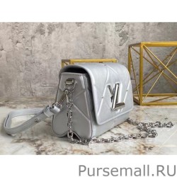 Perfect Twist PM Bag In Silver Lambskin M59031