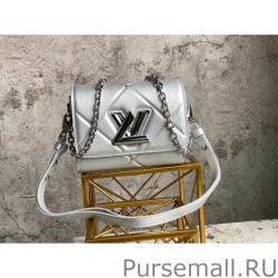 Perfect Twist PM Bag In Silver Lambskin M59031