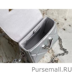 Perfect Twist PM Bag In Silver Lambskin M59031