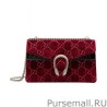 Replicas Dionysus GG velvet small shoulder bag 400249 Red