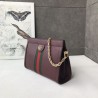 Luxury Ophidia Small Shoulder Bag 503878 Burgundy