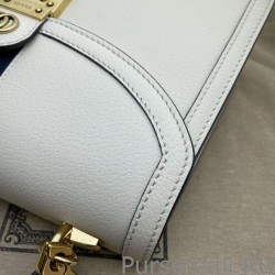 Copy Ophidia Small Top Handle Bag With Web 652683 White