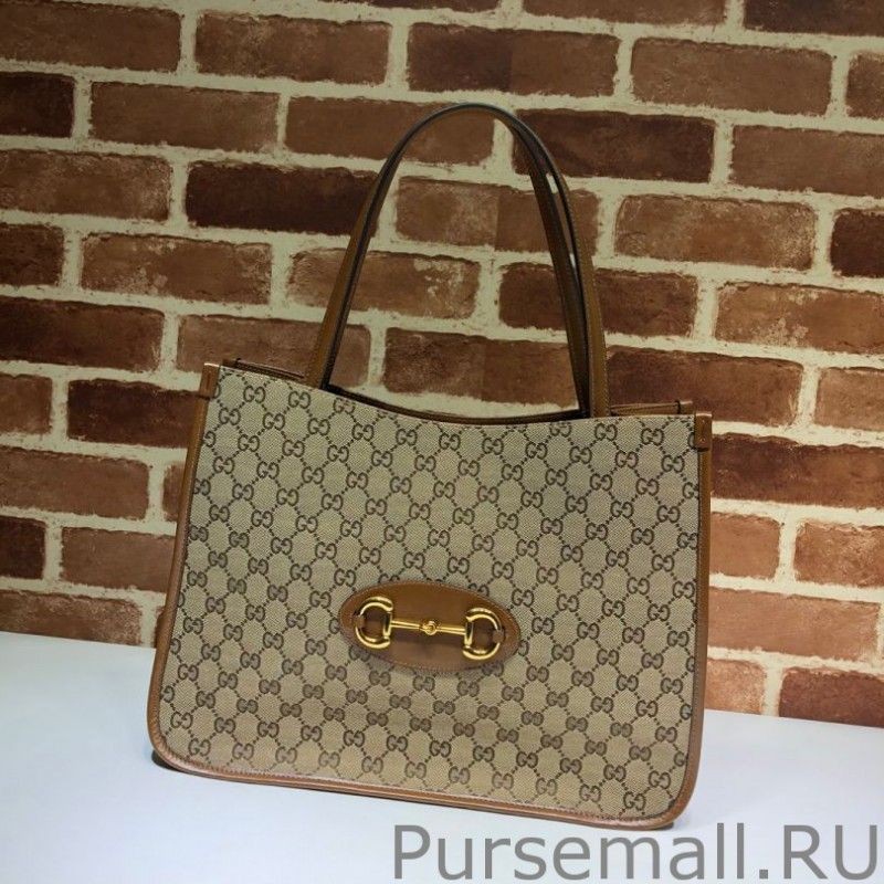 High Quality 1955 Horsebit Medium Tote Bag 623694 Brown