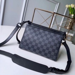 Best Triangle Shaped Damier Graphite Bag M54330