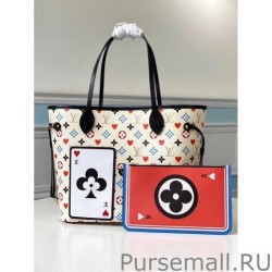 High Quality Game On Neverfull MM White Bag M57462