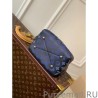 High Bella Bag In Blue Mahina Leather M59552