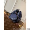 High Bella Bag In Blue Mahina Leather M59552