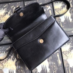 UK Small Leather Shoulder Bag 589474 Black