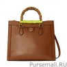 Designer Diana Medium Tote Bag 655658 Coffee