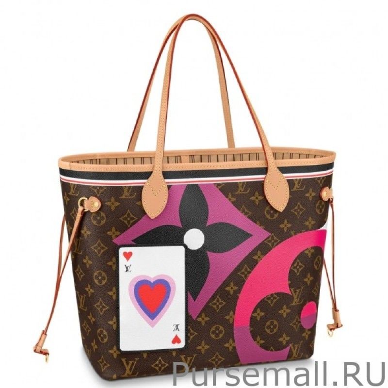 Designer Game On Neverfull MM Tote Bag M57452