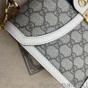 Replica Ophidia Small top handle bag with Web 651055 White