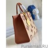 1:1 Mirror OnTheGo MM Bag In Raffia With Brown M57707