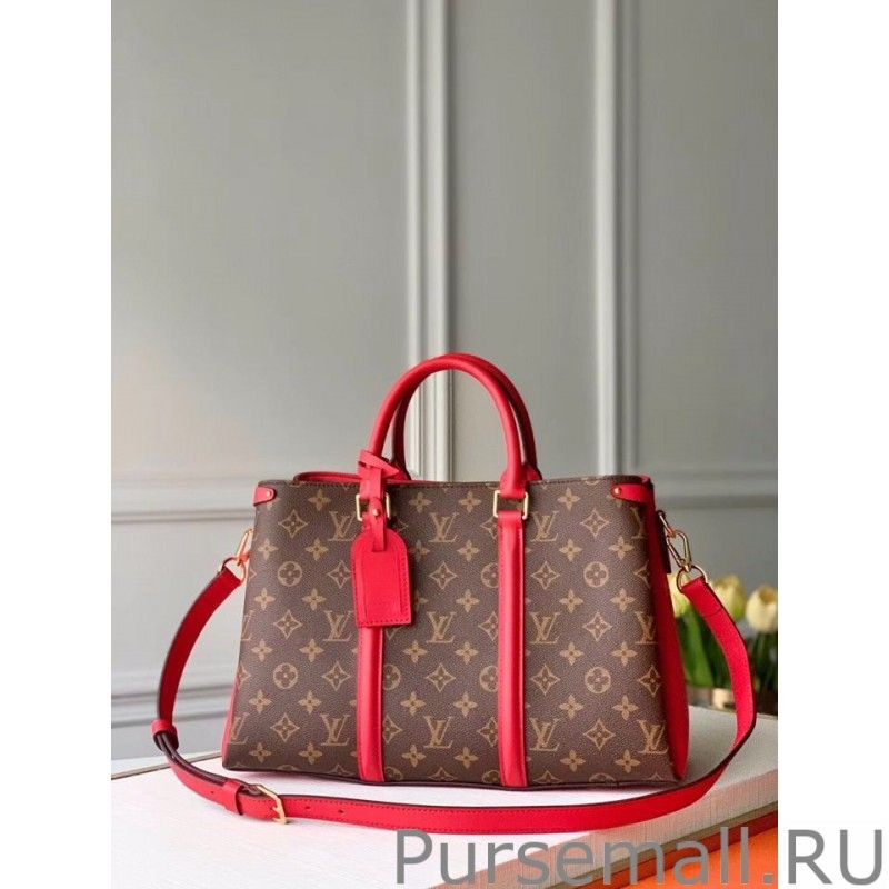 Best Soufflot MM Monogram Canvas M44817 Red