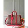 Best Soufflot MM Monogram Canvas M44817 Red