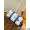 High Quality City Keepall Bag Monogram Watercolor Blue M45757