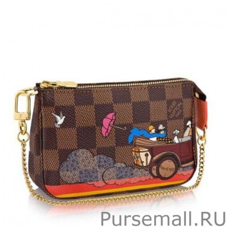 UK Mini Pochette Accessoires Evasion Damier Ebene Canvas N41426