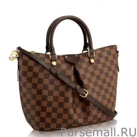 Replicas Siena MM Damier Ebene Canvas N41546