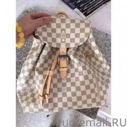 Luxury Sperone Backpack Bag Damier Azur Canvas N41578