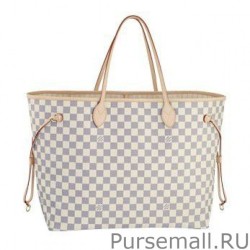 Top Quality Neverfull GM Damier Azur Canvas N51108