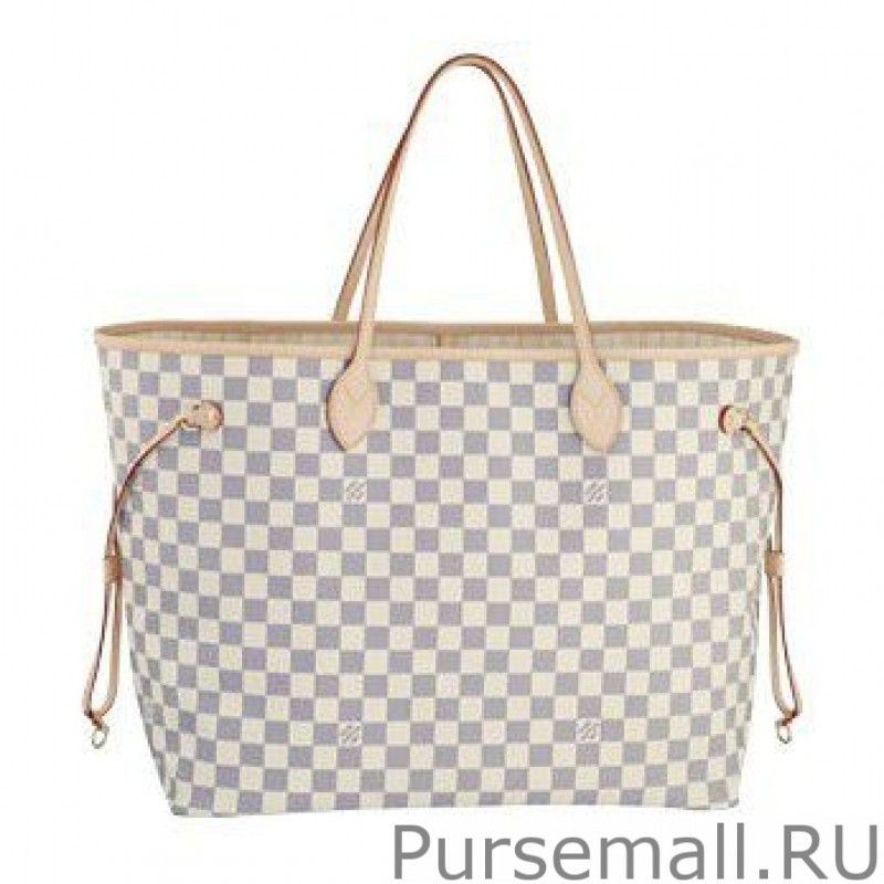 Top Quality Neverfull GM Damier Azur Canvas N51108