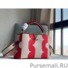 Designer Capucines BB Bag In Striped Canvas M57734