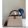 Top Quality Capucines MM Bag In Braided Raffia M57649