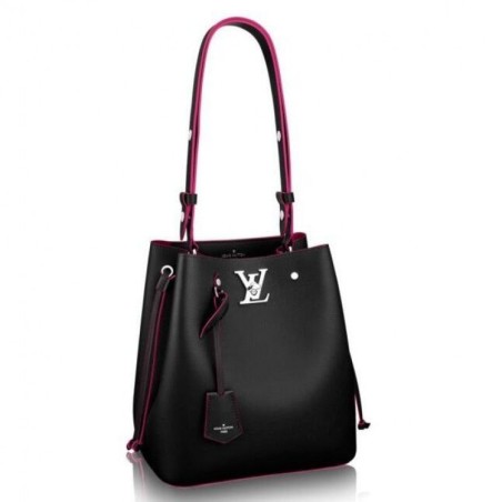 Top Black Lockme Bucket Bag M54677