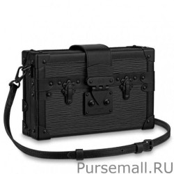 Copy Petite Malle Bag All Black Epi Leather M55859