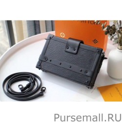 Copy Petite Malle Bag All Black Epi Leather M55859