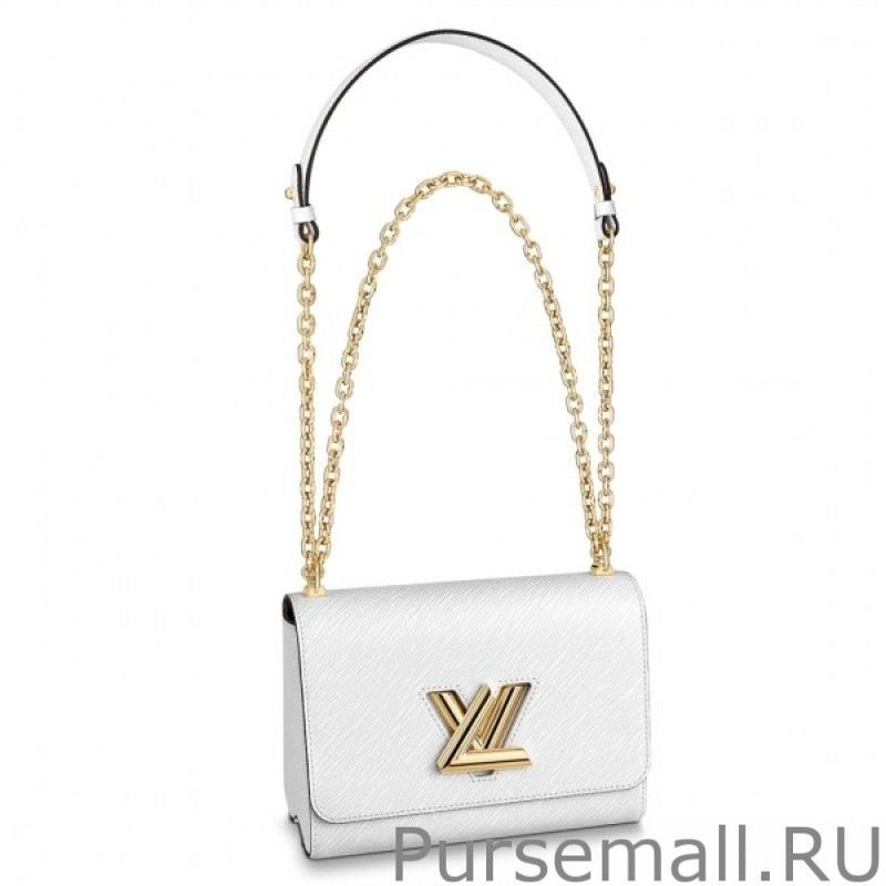 Designer Twist MM Bag In White Epi Leather M55513