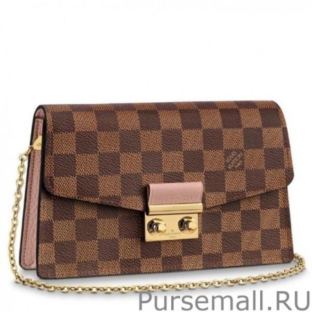 High Quality Croisette Chain Wallet Damier Ebene N60287