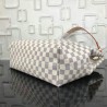 UK Graceful MM Damier Azur Canvas Rose Ballerine N42233